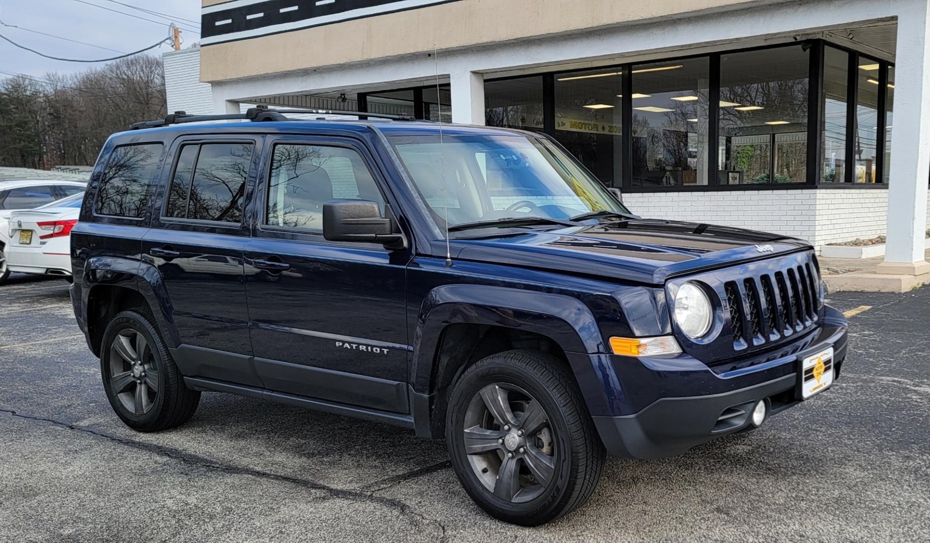 2015 Blue /Black Jeep Patriot Latitude (1C4NJRFB0FD) with an 4-Cyl, 2.4 Liter engine, Automatic transmission, located at 341 N White Horse Pike, Lawnside, NJ, 08045, (856) 262-9500, 39.855621, -75.027451 - Photo#0